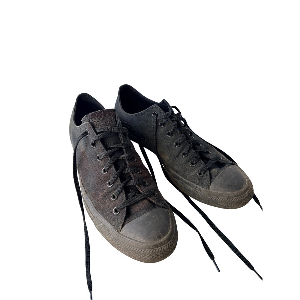 Converse Chuck Taylor All Star Low Top Black Monochrome Mens 13 *discoloration